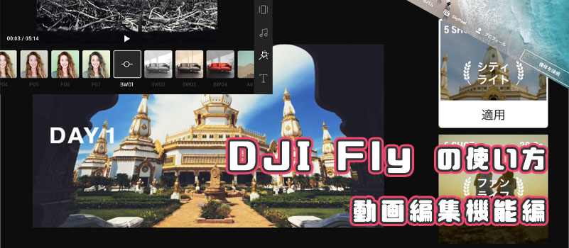 DJI Fly 動画編集　解説