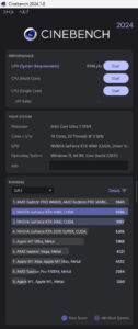 sgwzone gaming ai box RTX 4060 CINEBENCH