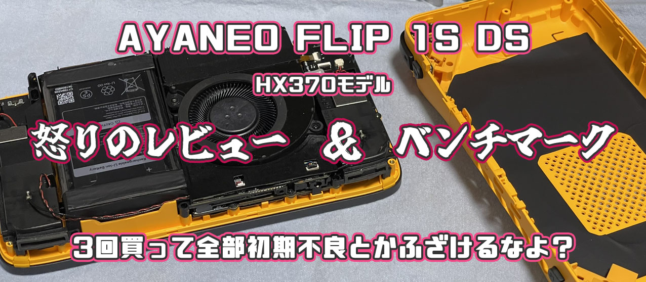 AYANEO FLIP 1S DS レビュー ベンチマーク 初期不良
