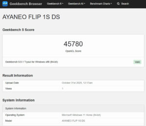AYANEO FLIP 1S DS 性能　向上