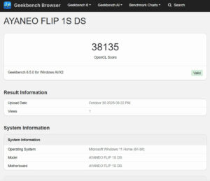 AYANEO FLIP 1S DS 性能　向上