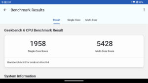 AYN Thor ベンチマーク GeekBench